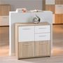 Voir la diapositive 2 : Commode 3 portes - 2 tiroirs KENDO