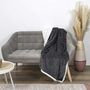Voir la diapositive 5 : Paris Prix Plaid Flanelle Côtelé  Sherpa  180x220cm Gris
