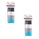 TOILINUX 48 Pinces à linge en plastique - Multicolore