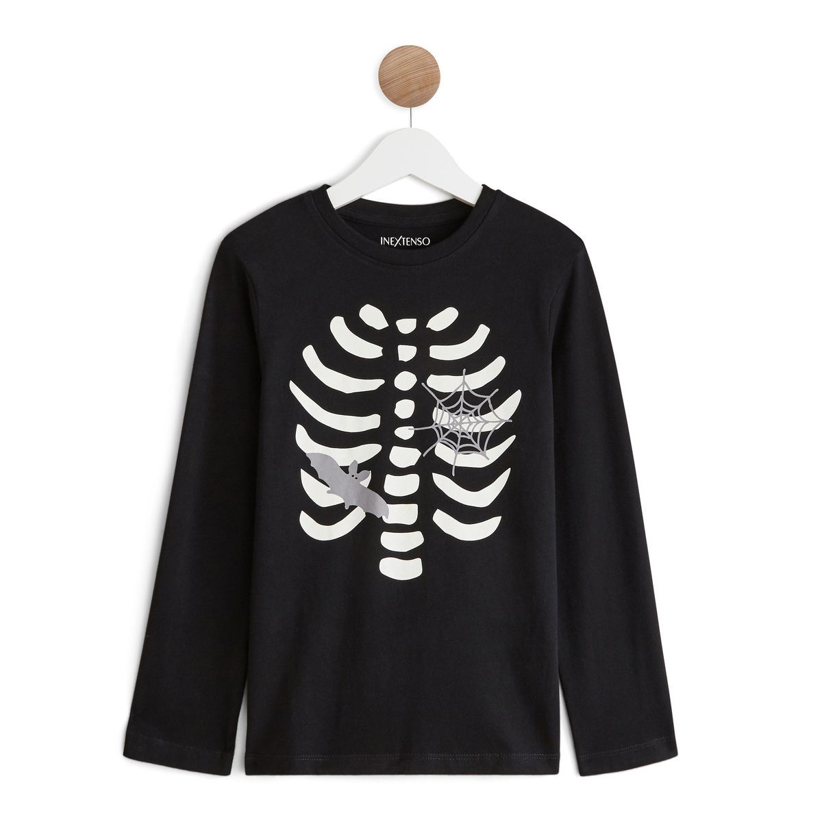 IN EXTENSO T-shirt manches longues phosphorecent halloween garçon