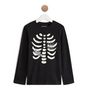Voir la diapositive 1 : IN EXTENSO T-shirt manches longues phosphorecent halloween garçon