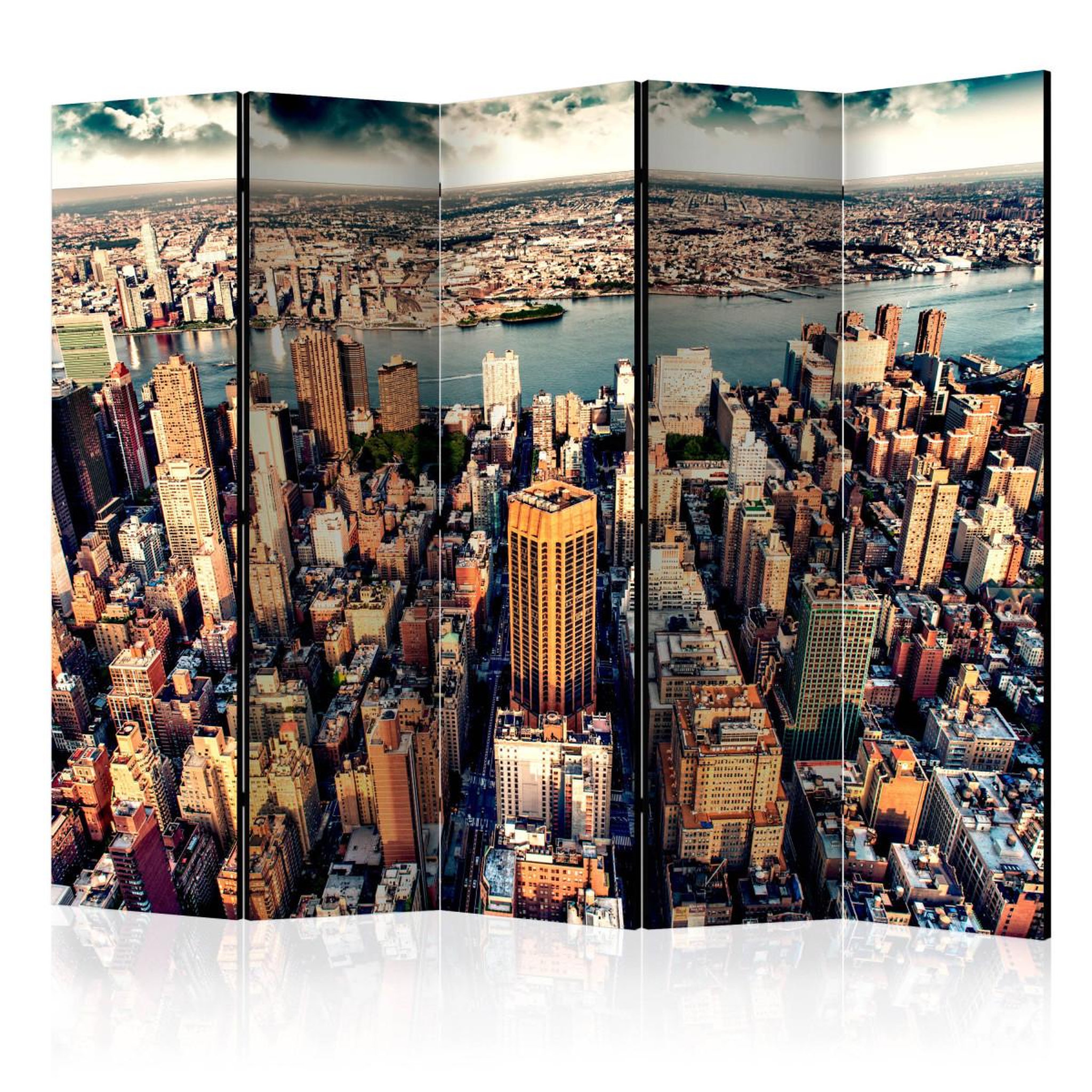 Paris Prix Paravent 5 volets  bird's eye view of new york  172x225cm
