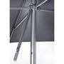 Voir la diapositive 2 : EZPELETA Parasol droit 250x250cm en aluminium gris anthracite EOLO
