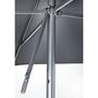 Voir la diapositive 2 : EZPELETA Parasol droit 250x250cm en aluminium gris anthracite EOLO