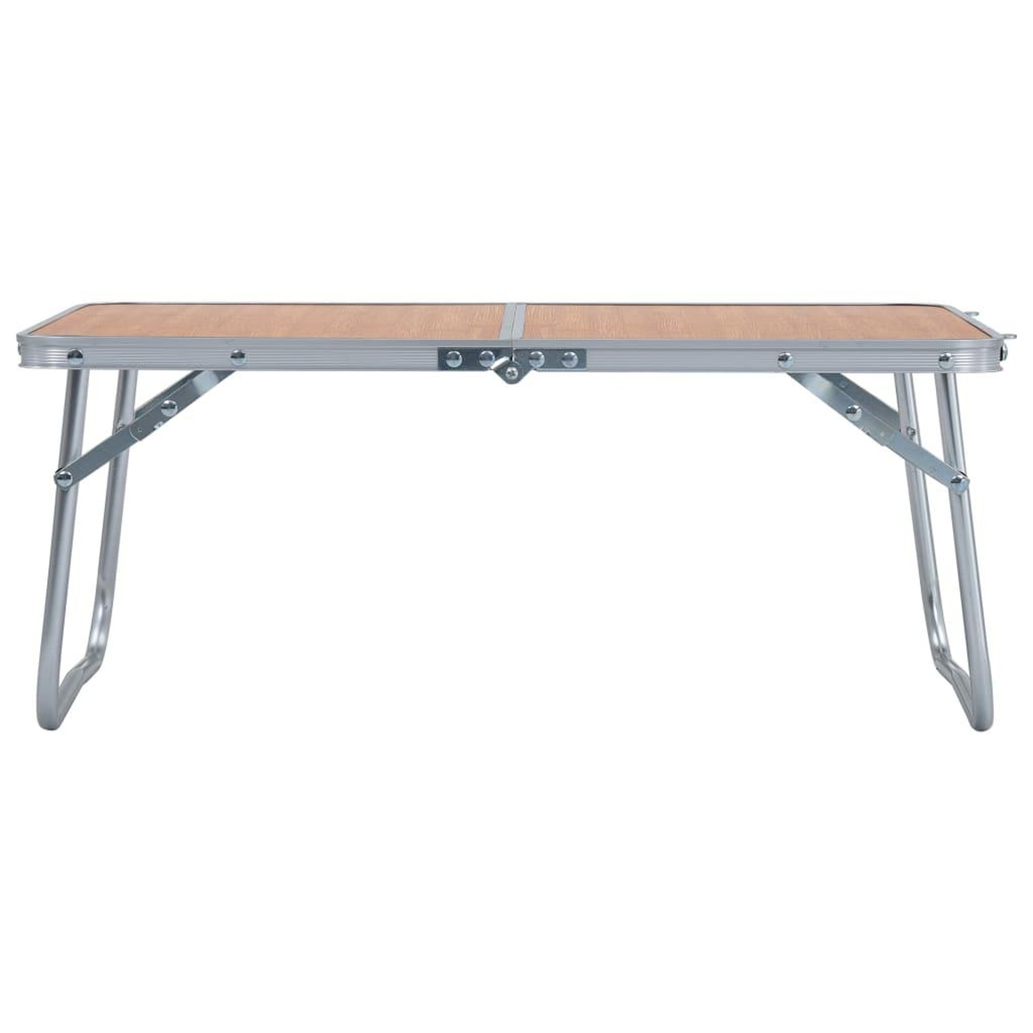 Voir la diapositive 2 : VIDAXL Table pliable de camping Marron Aluminium 60x40 cm