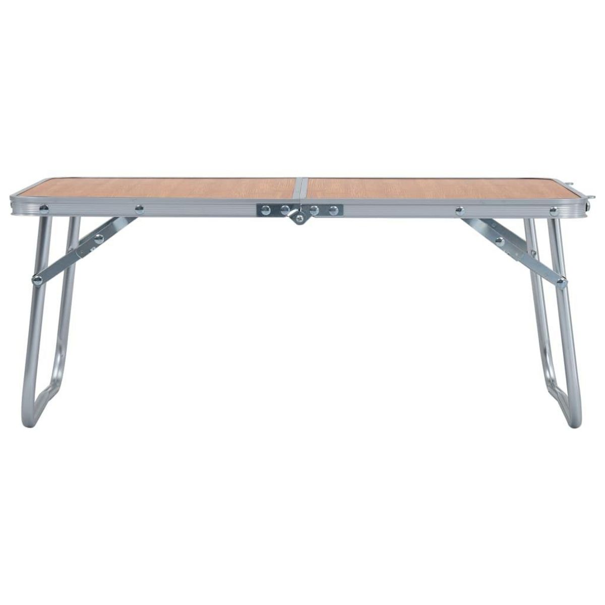 VIDAXL Table pliable de camping Marron Aluminium 60x40 cm