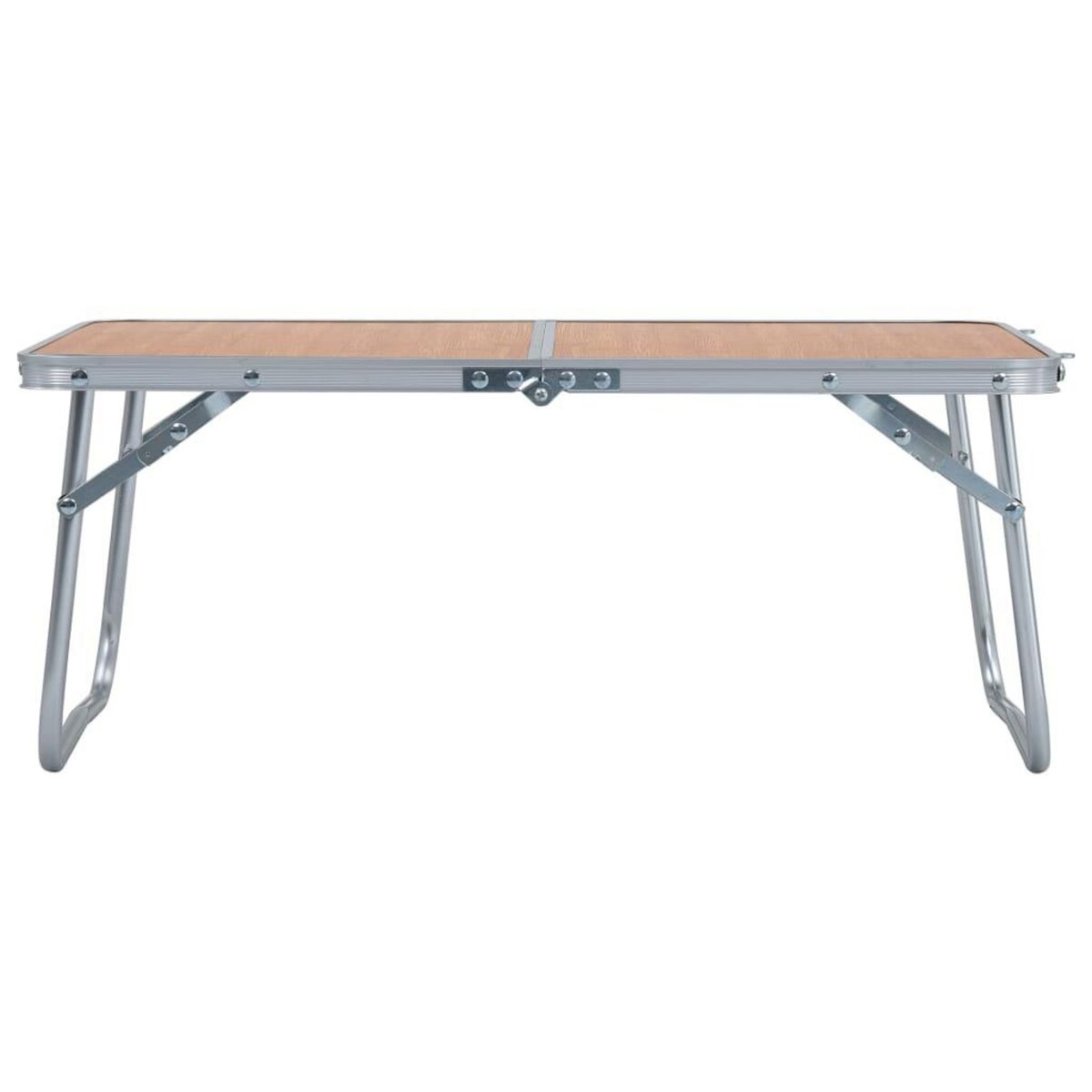 VIDAXL Table pliable de camping Marron Aluminium 60x40 cm