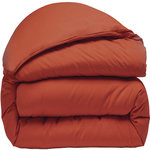 BATON ROUGE Housse de couette 100% percale de coton lavé 80fils/cm2. Coloris disponibles : Bleu