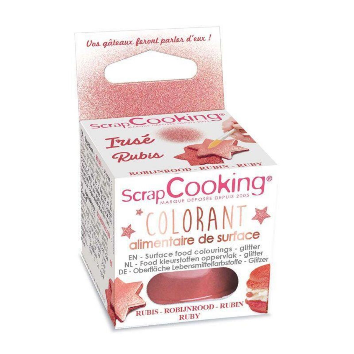 Colorant alimentaire en poudre 15 g - rouge Scrapcooking 