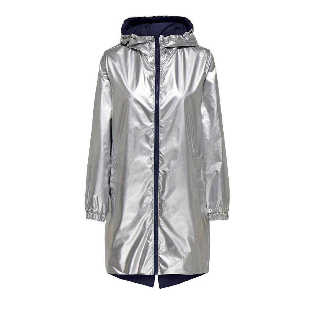 Only Coupe vent à capuche réversible /Argent Femme Only Fry