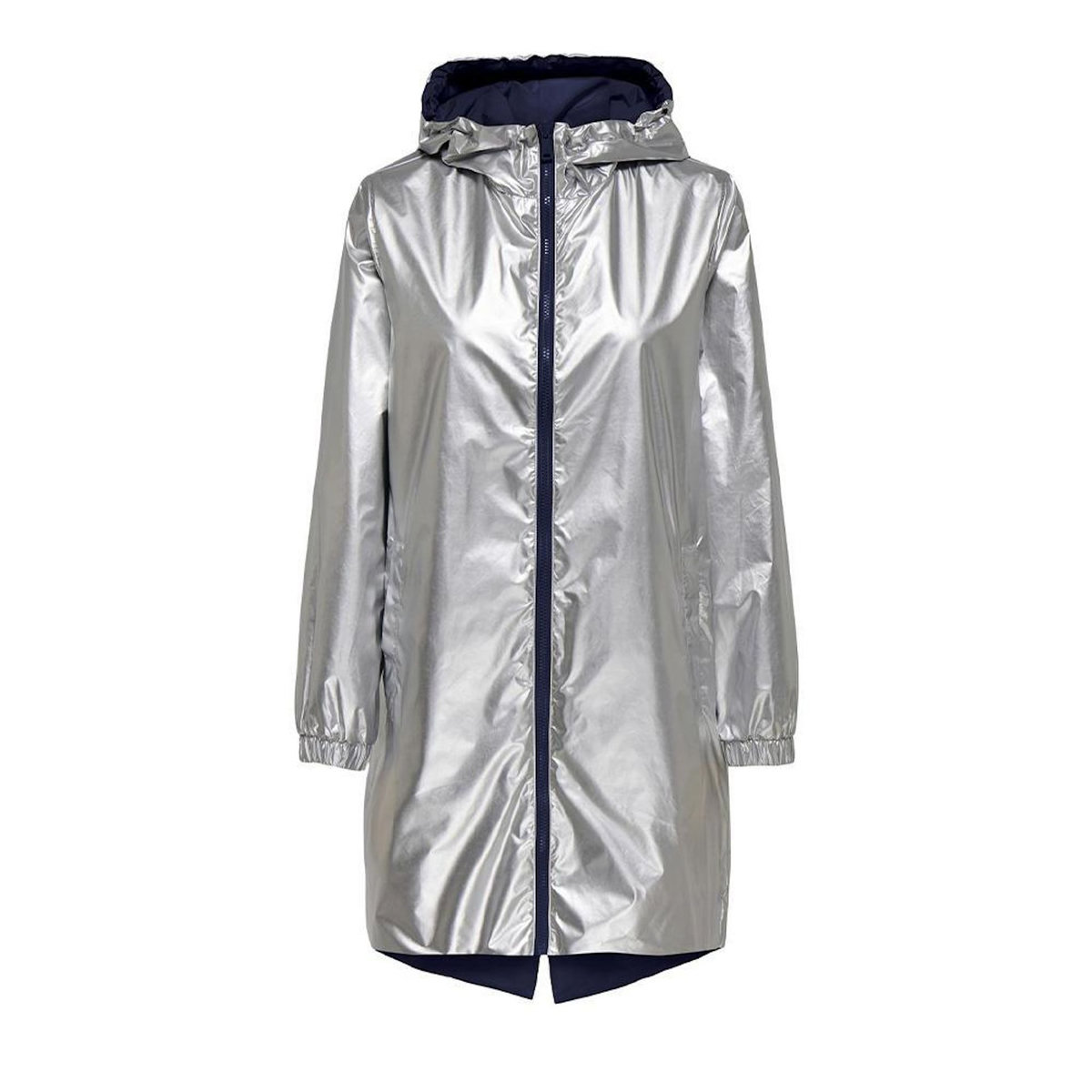 Only Coupe vent à capuche réversible /Argent Femme Only Fry