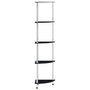 Voir la diapositive 3 : VIDAXL Etagere 5 niveaux Noir 30x30x130 cm Verre trempe