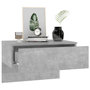 Voir la diapositive 4 : VIDAXL Table de chevet murale Gris beton