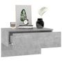 Voir la diapositive 4 : VIDAXL Table de chevet murale Gris beton
