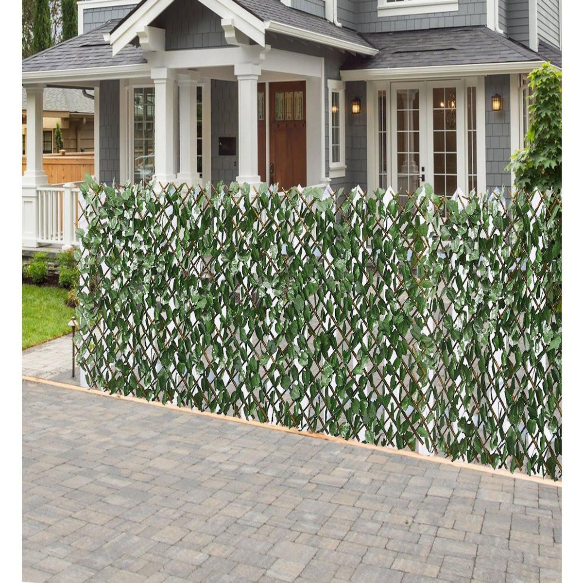 Habitat et Jardin Lot de 6 Clôtures en treillis de saule  Fragon  - 200 x 100 cm - Vert