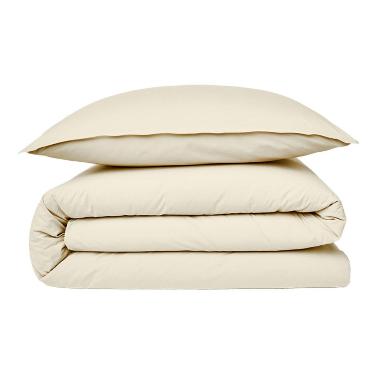 FUTURE HOME Housse de couette en coton 57 fils unie