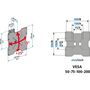 Voir la diapositive 4 : Meliconi Support mural TV ETR-200 FLAT 26-40 pouces