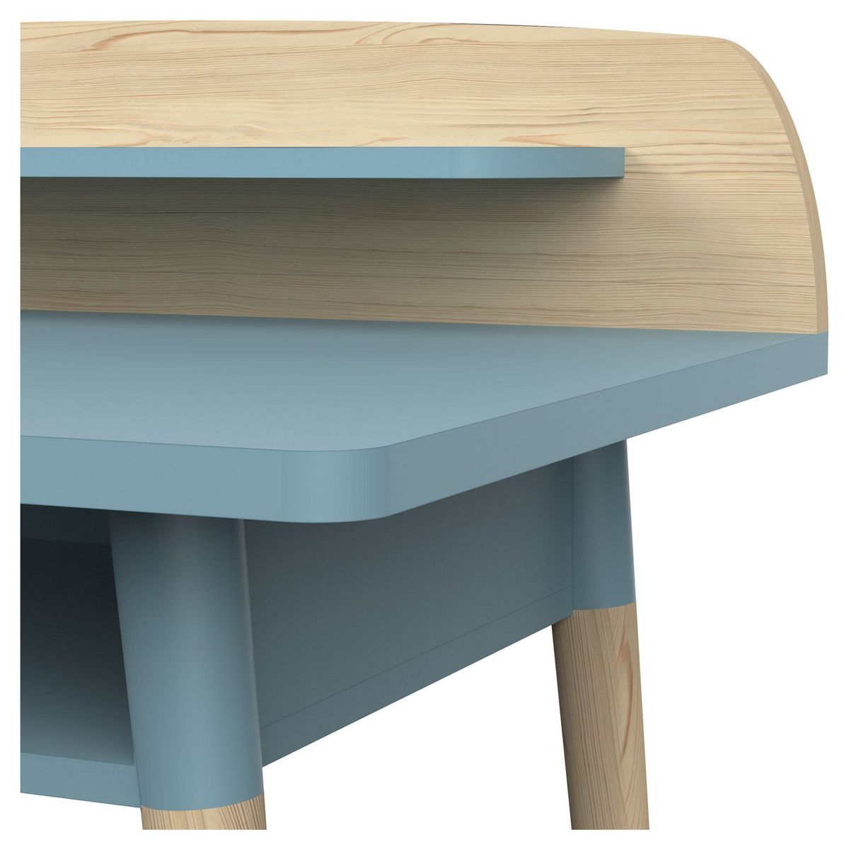 Bureau enfant 1 niche bleu L110 cm LINIA 
