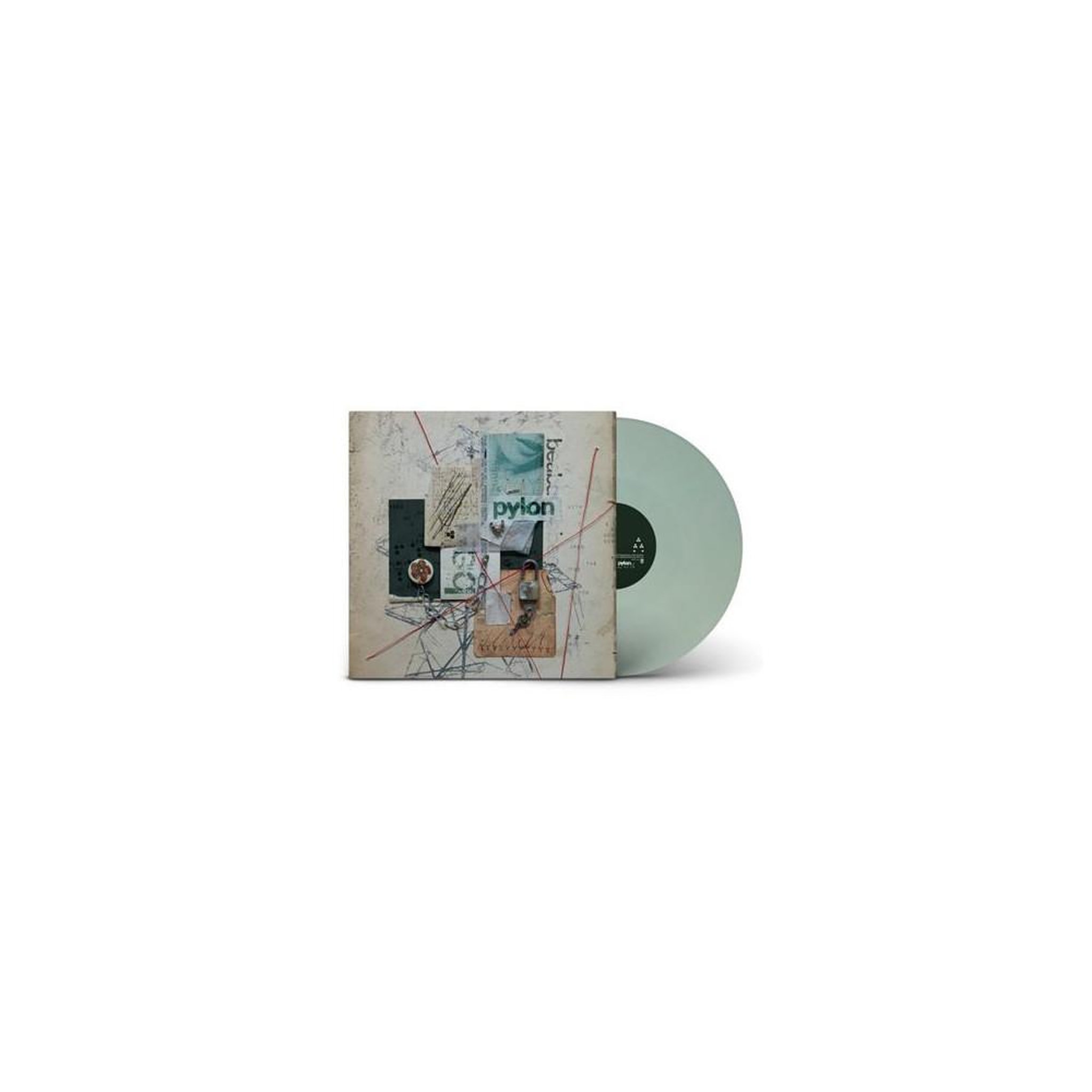 Album vinyle lp 33t vert clair opaque pylon – 1 disque, pochette et poster dépliant