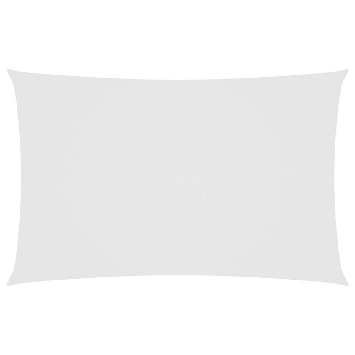 VIDAXL Voile de parasol tissu oxford rectangulaire 5x8 m blanc