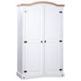 Voir la diapositive 1 : VIDAXL Garde-robe avec 2 portes Gamme  pin mexicain Blanc