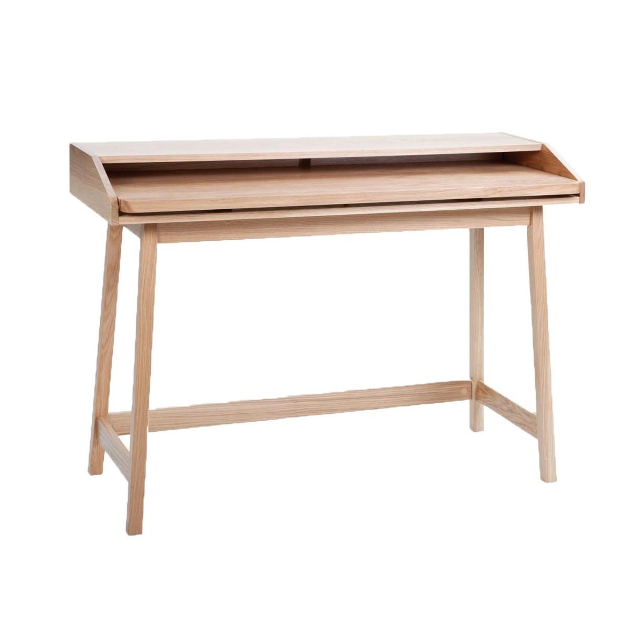 Voir la diapositive 2 : Paris Prix Bureau design avec plateau coulissant  st james  116cm chêne