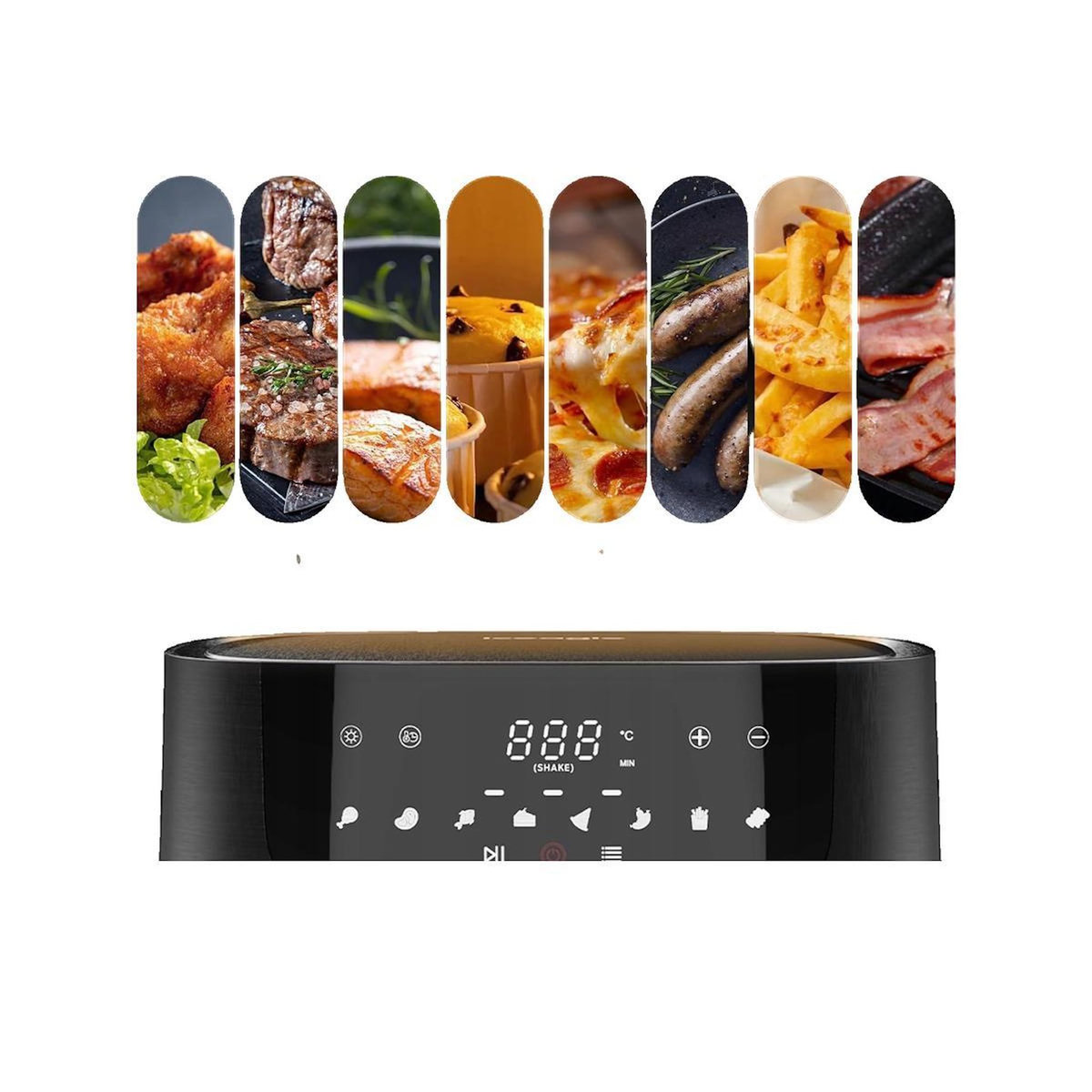 MAXX Friteuse Gourmetmaxx Iceagle AF-ZE8007-A 9 litres Noir