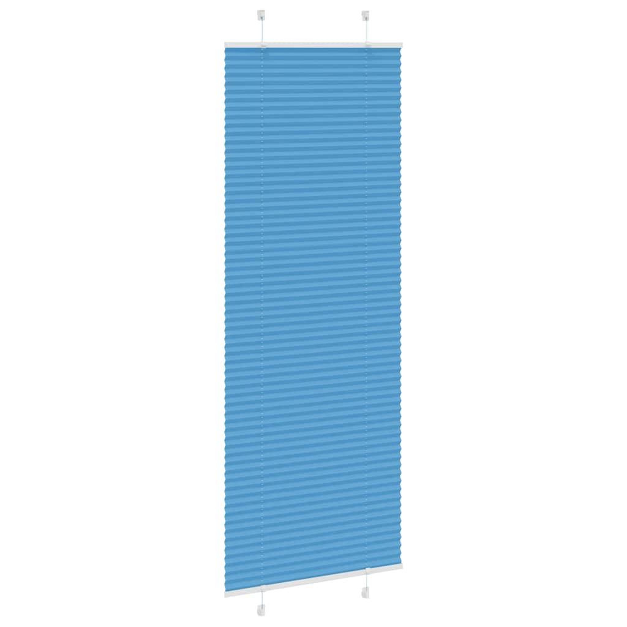 Voir la diapositive 3 : VIDAXL Store plisse bleu 75x200 cm largeur du tissu 74,4 cm polyester