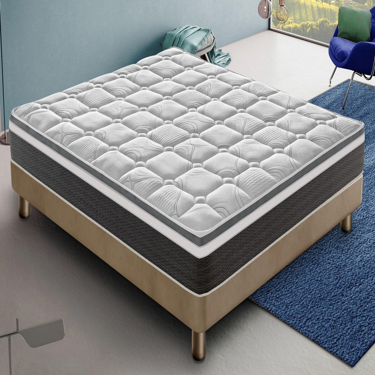 ILOVESLEEP Matelas Mousse ANNA - Accueil Mémoire De Forme - Epaisseur 30 Cm