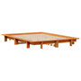Voir la diapositive 3 : VIDAXL Cadre de lit sans matelas cire marron 120x200cm bois pin massif