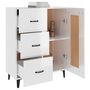 Voir la diapositive 5 : VIDAXL Buffet Blanc brillant 69,5x34x90 cm Bois d'ingenierie