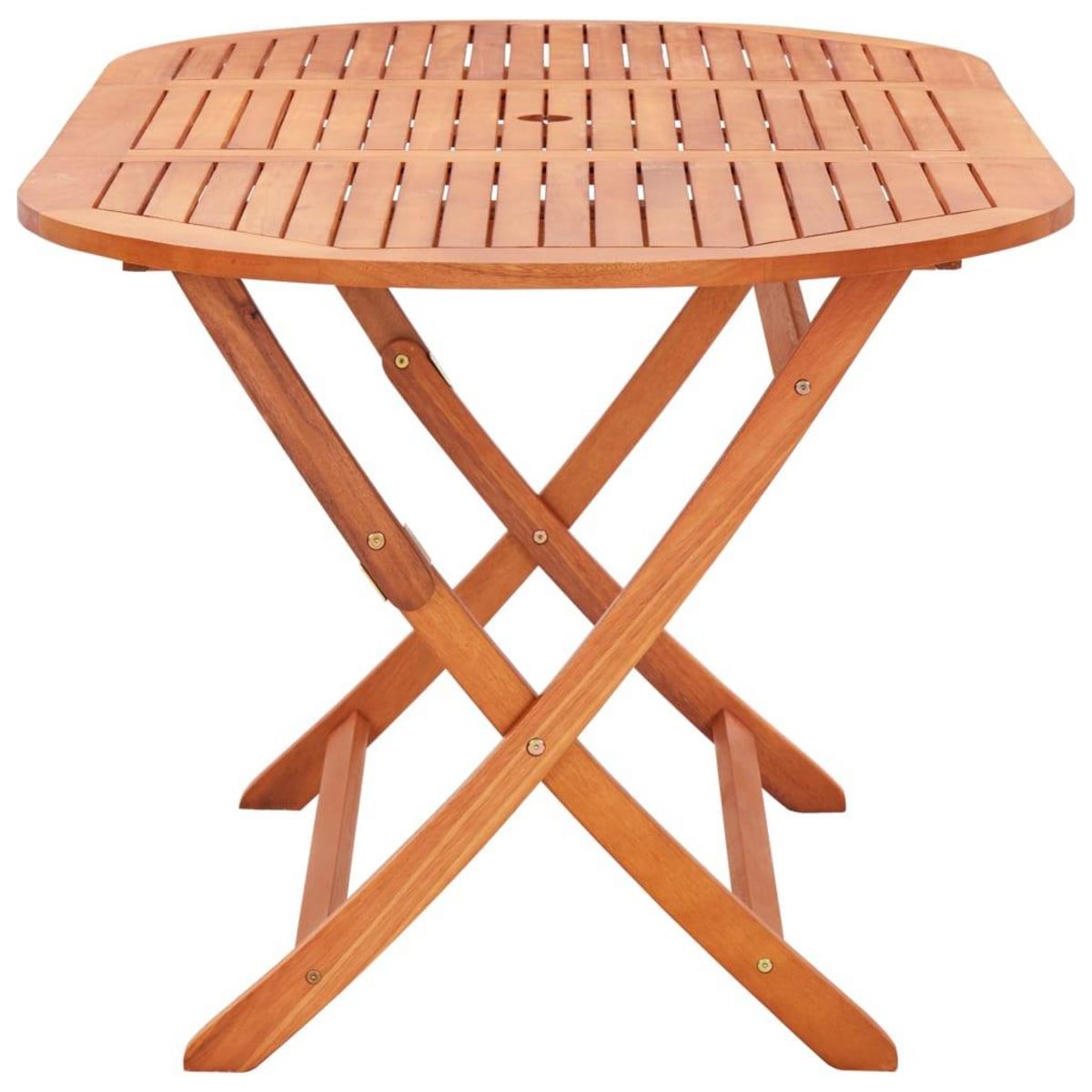 VIDAXL Table de jardin pliable 160x85x74 cm Bois d'eucalyptus solide