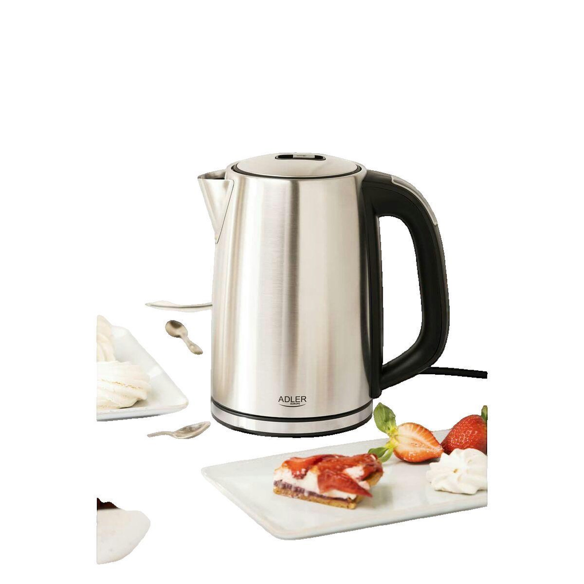 Voir la diapositive 2 : ADLER Bouilloire Adler 1.7 l Noir et Argent