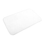 Paris Prix Tapis de Bain Microfibre  Vitamine II  45x75cm Blanc