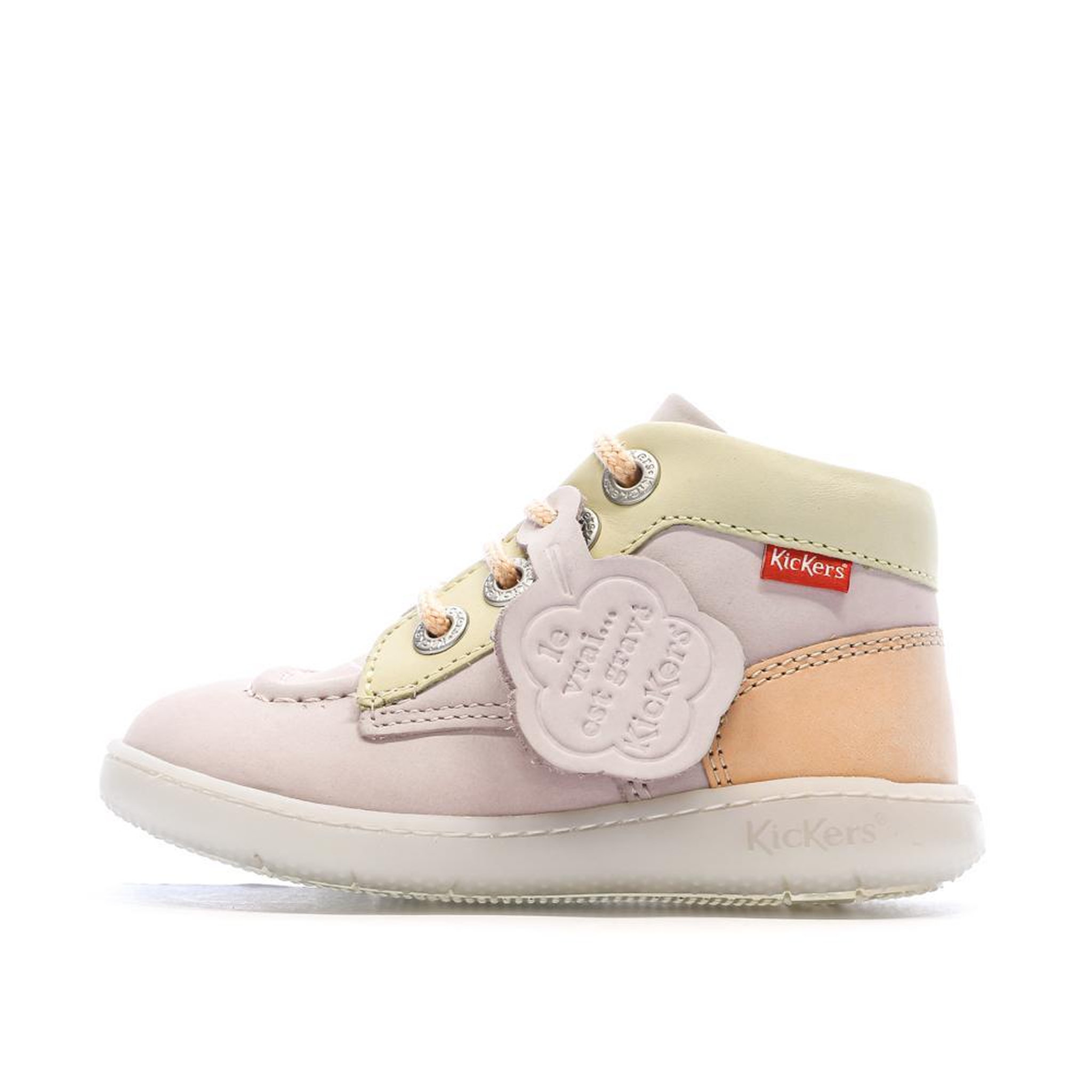 Kickers Baskets  Fille Kickers Kickiconic. Coloris disponibles : Rose