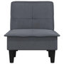 Voir la diapositive 4 : VIDAXL Chaise longue gris fonce velours