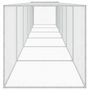 Voir la diapositive 4 : VIDAXL Poulailler avec toit gris clair 603x98x90 cm acier galvanise