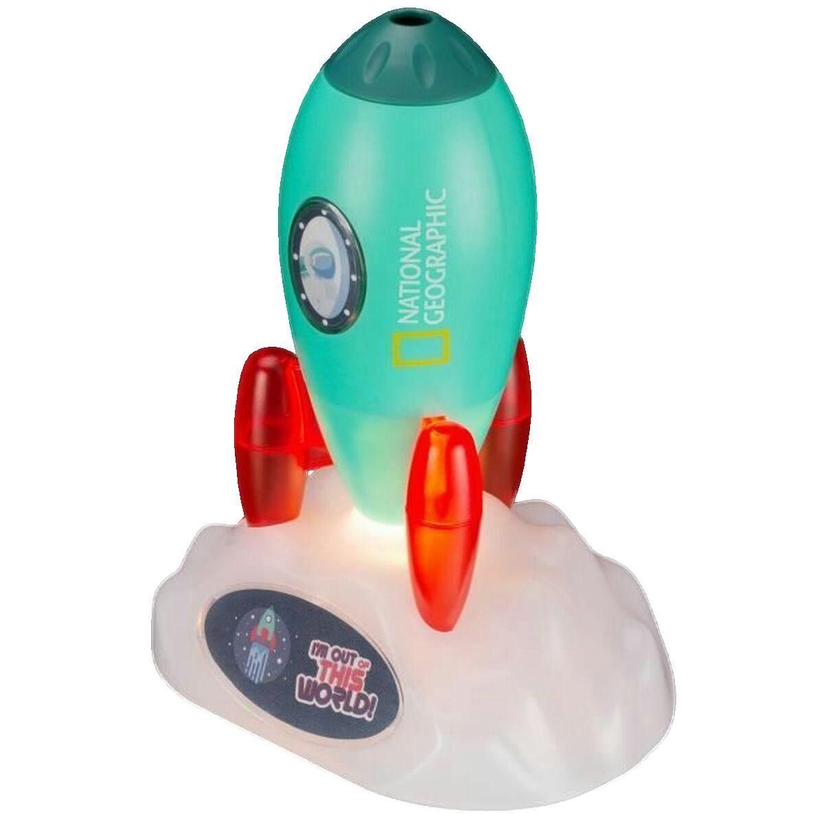 Bresser Veilleuse Fusée Spatiale Bresser vert et blanc