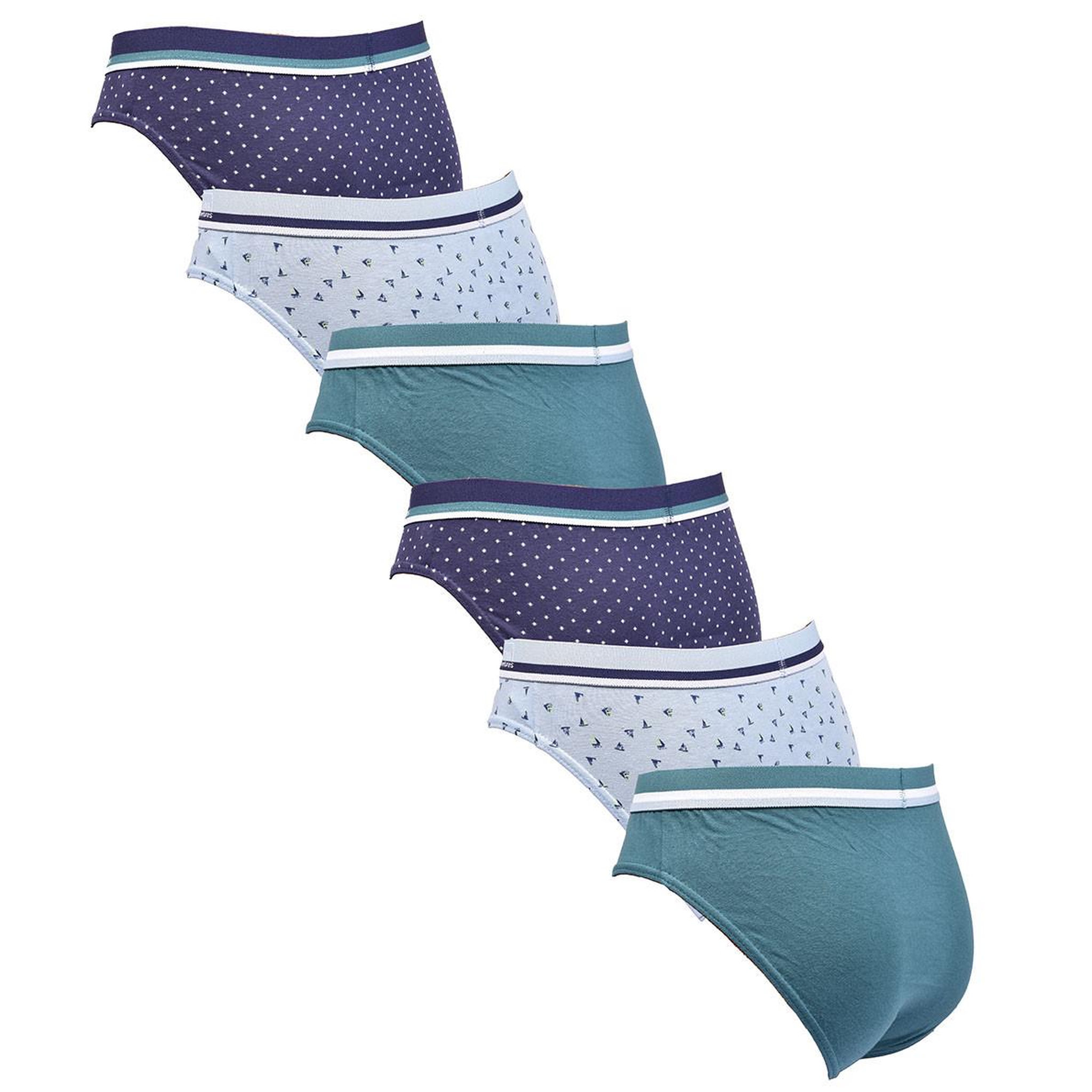 Voir la diapositive 2 : OZABI OZABI Pack Slips Homme 100% Coton – Lot de 6