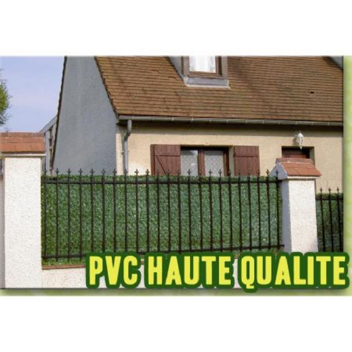 Haie artificielle de verdure PVC