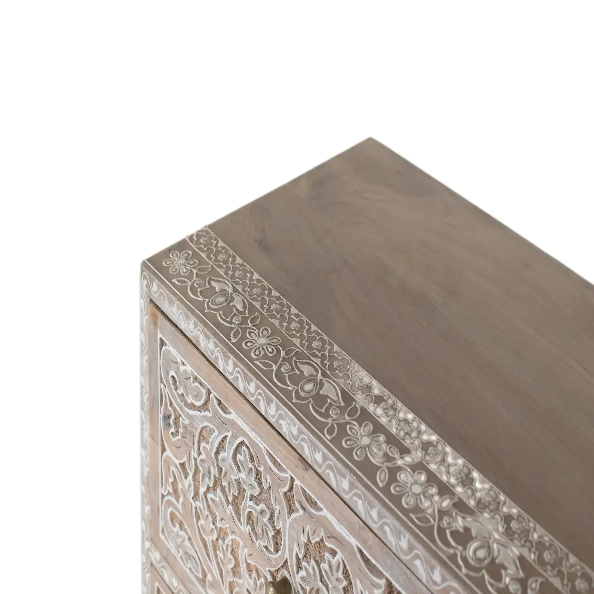 Voir la diapositive 4 : GINER Y COLOMER SL Commode en bois de manguier 70 cm style méditerranéen colonial moderne