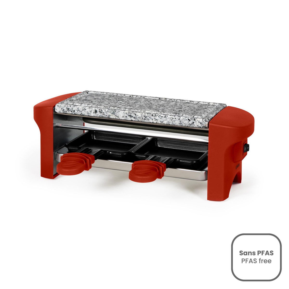 LIVOO Appareil à raclette 2 personnes 350w rouge - DOC156RO