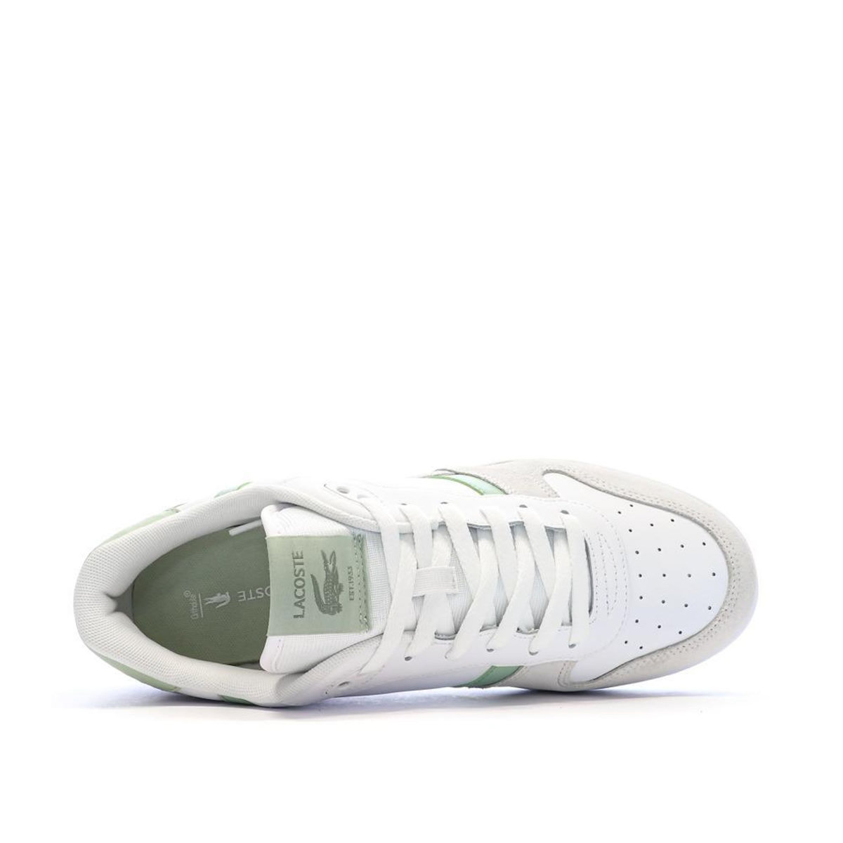 Lacoste Baskets Blanc/Vert Homme Lacoste T-clip Set 125