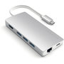 Voir la diapositive 1 : SATECHI Adaptateur HDMI USB-C Multi-Port 4K Ethernet siver