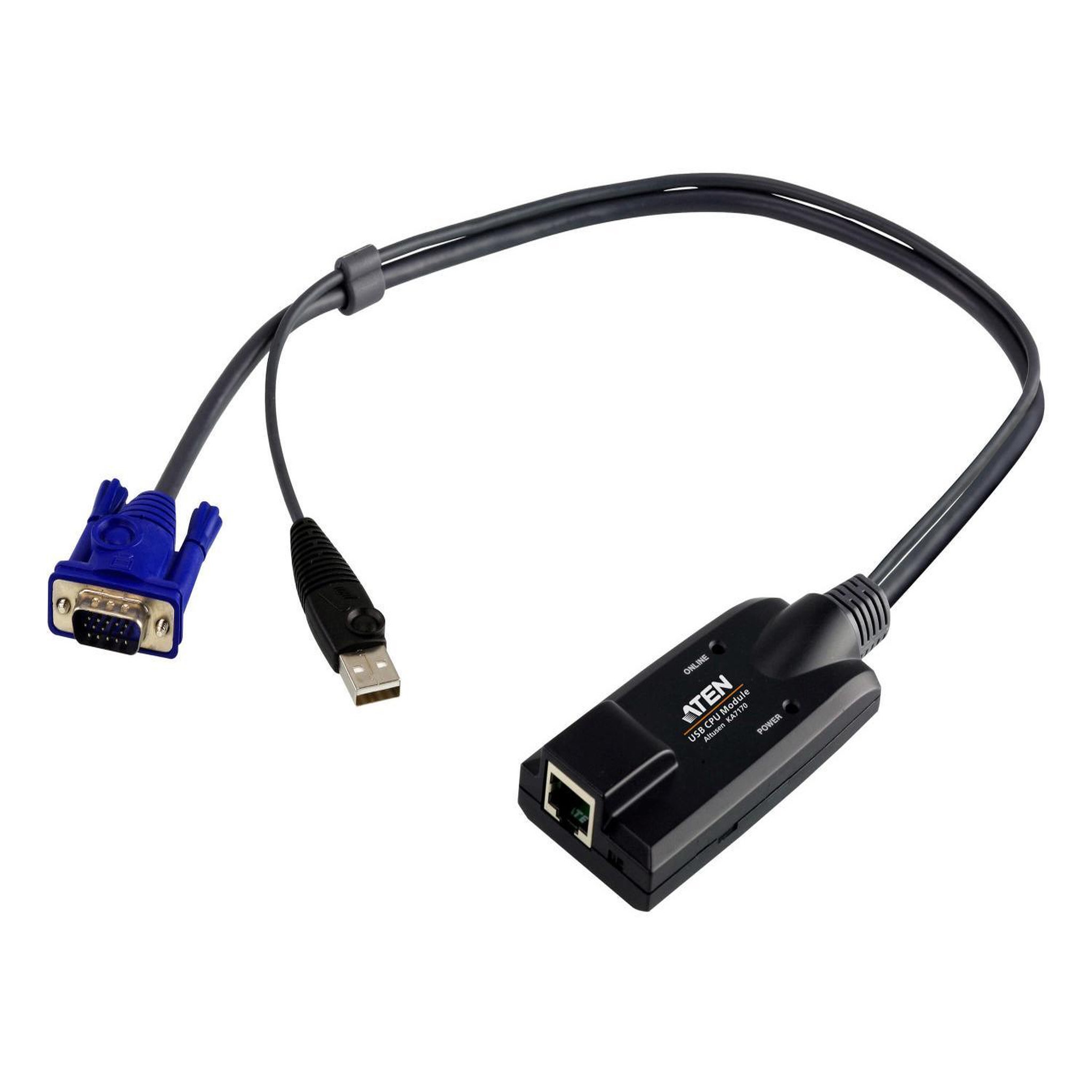 Aten ATEN Adaptateur KVM VGA USB avec prise en charge de la vidéo composite