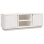 Voir la diapositive 2 : VIDAXL Meuble TV Blanc 110x35x40,5 cm Bois de pin massif