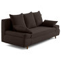 Voir la diapositive 4 : BEST MOBILIER Larson - canapé droit 3 places convertible avec coffre en velours côtelé