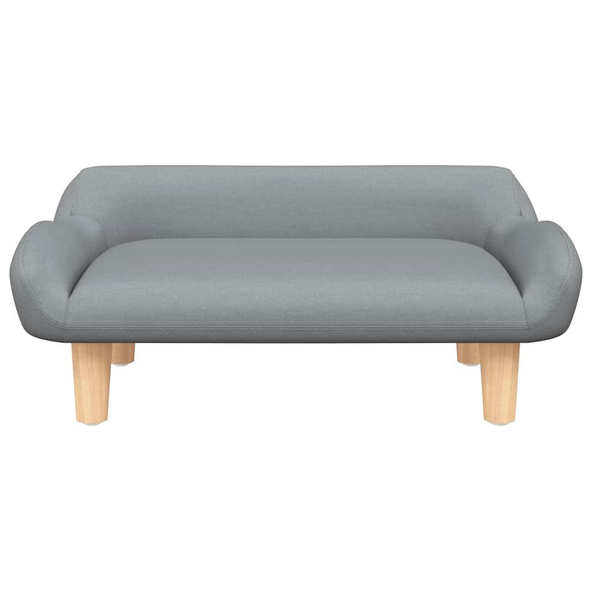 Voir la diapositive 3 : VIDAXL Lit pour chien gris clair 70x40x24 cm tissu