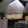 Voir la diapositive 5 : OUTSUNNY Tente de camping 2-4 personnes - fenêtre, 2 poches, port d'alimentation, sac de transport - bleu foncé