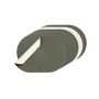 Voir la diapositive 1 : BJORN Set de table ovale réversible - 6 pièces - Cuir recyclé blanc crème et vert de gris
